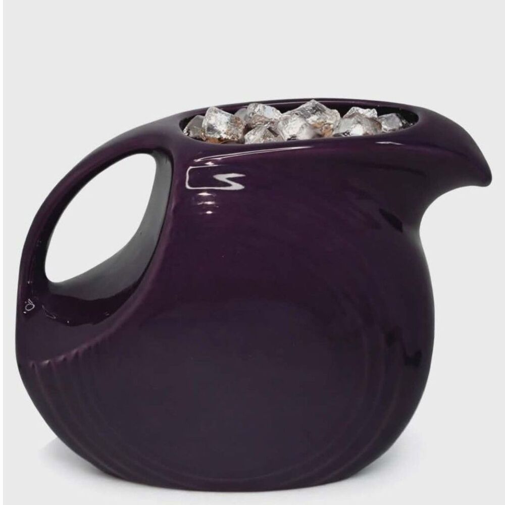 Fiestaware Fiesta Pitcher Large Disk CONTAINER Mulberry Purple CERAMIC 67 OZ